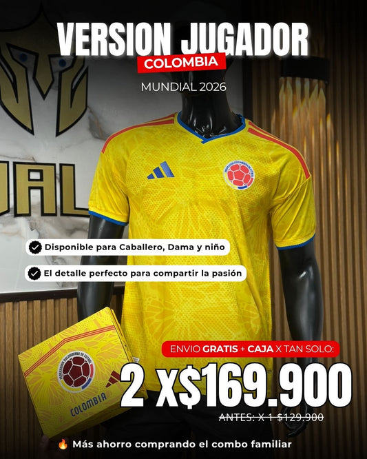 Camiseta Colombia Tipo Player 2026