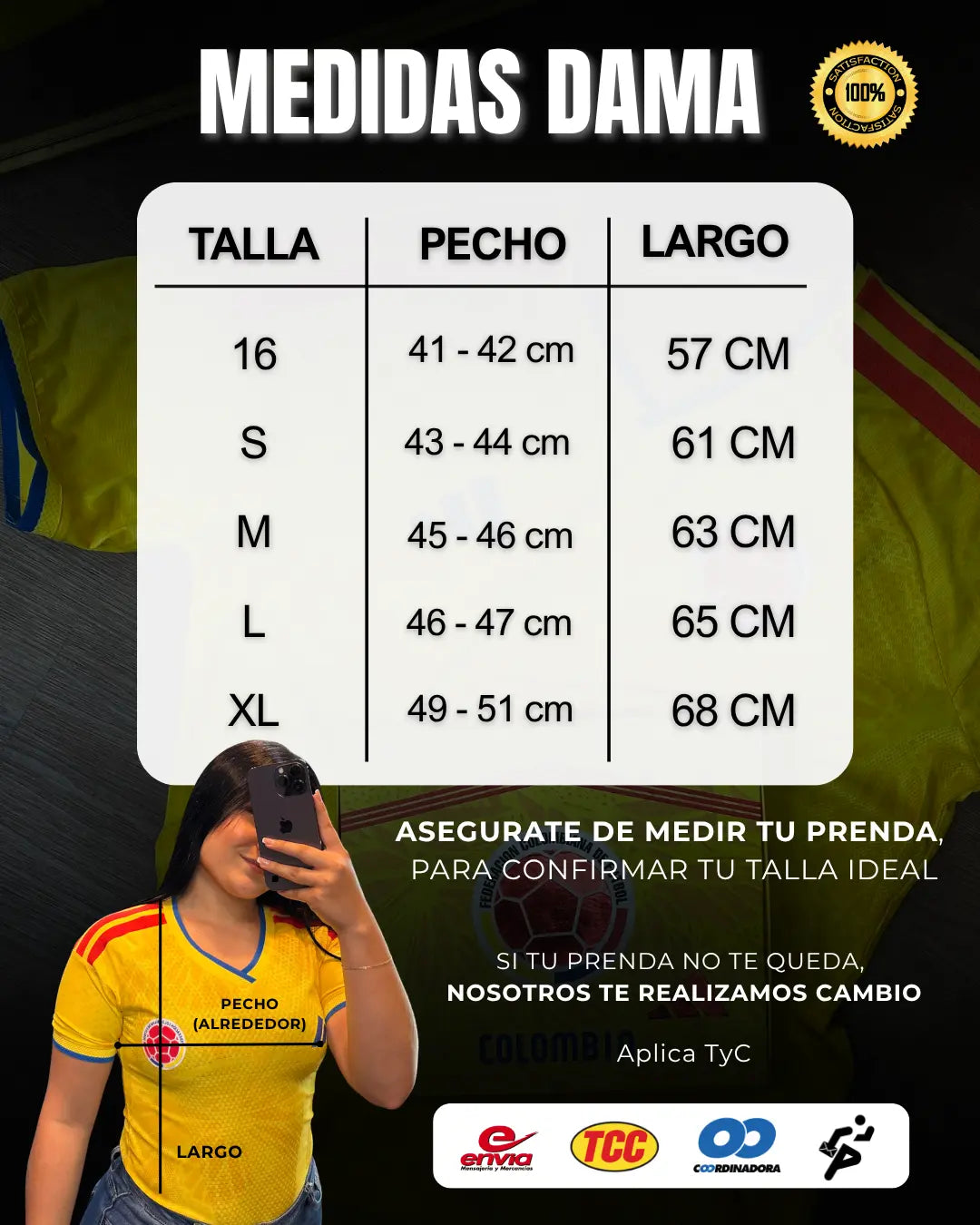 Camiseta Colombia Tipo Player 2026