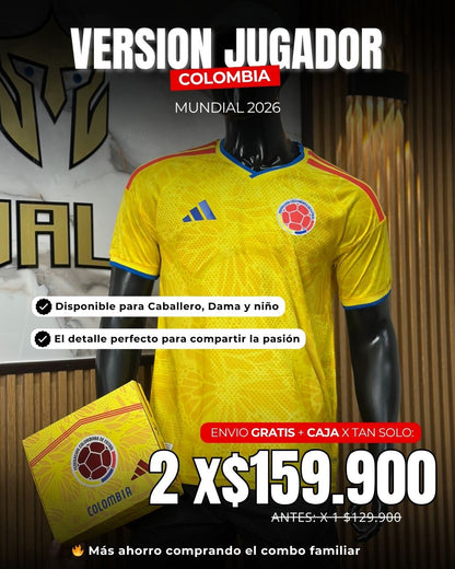 Camiseta Colombia Tipo Player 2026